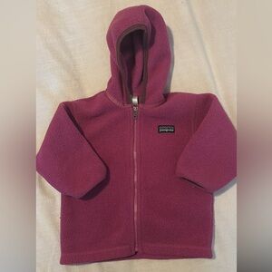 Patagonia Kids' Magenta Fleece Hoodie